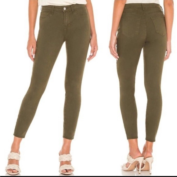 L’agence Margot High Rise Skinny Pant in Olive Night Size: 25 - Picture 1 of 4